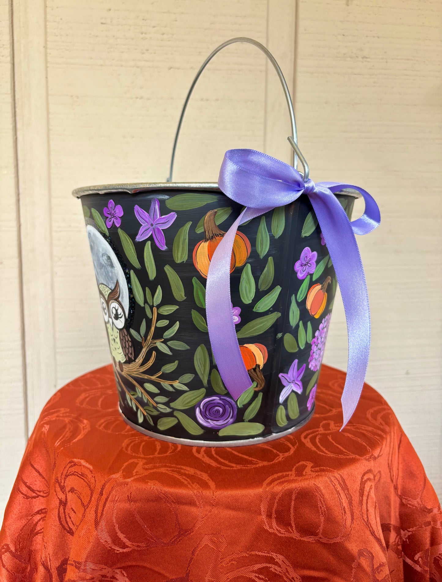 Painted Halloween Buckets