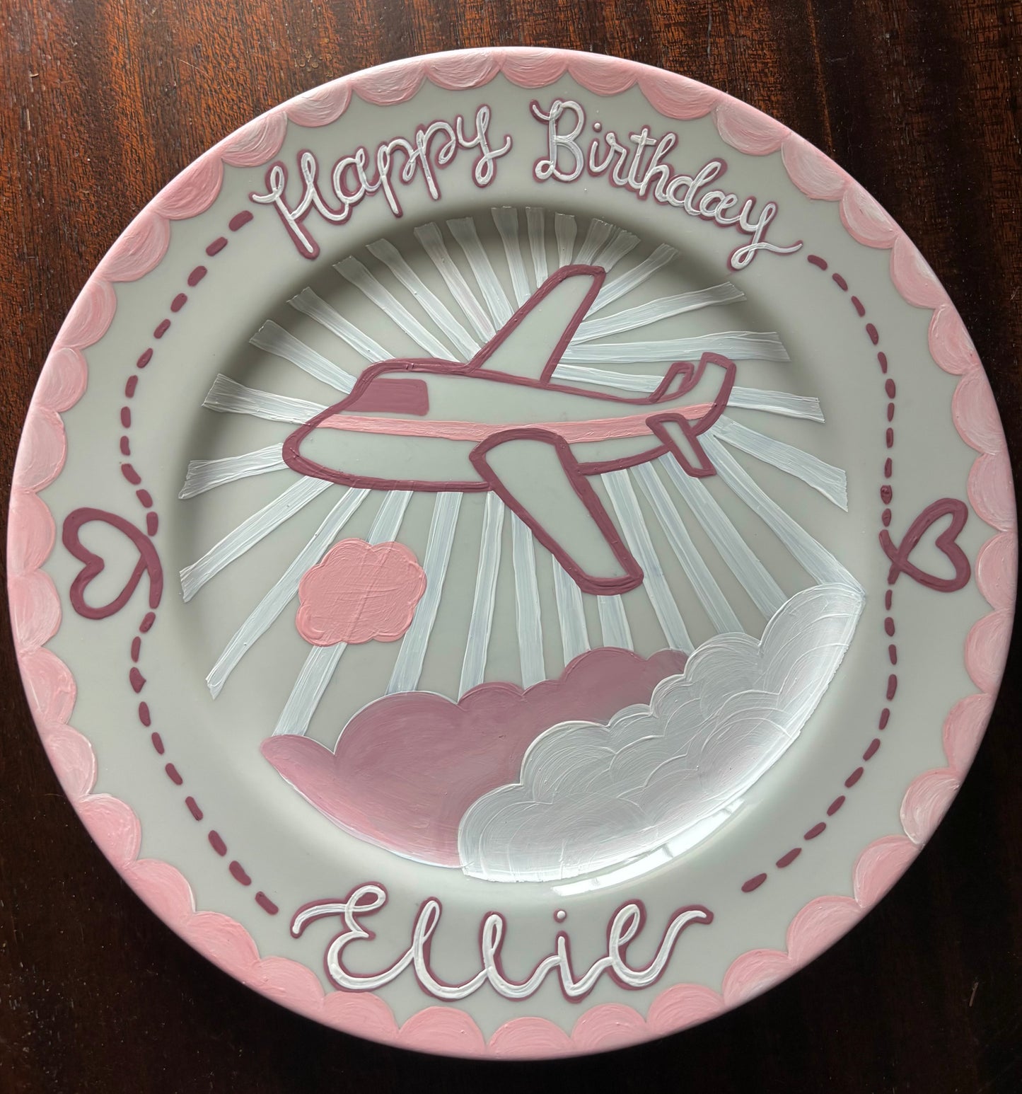 Hand-Painted Birthday Plates