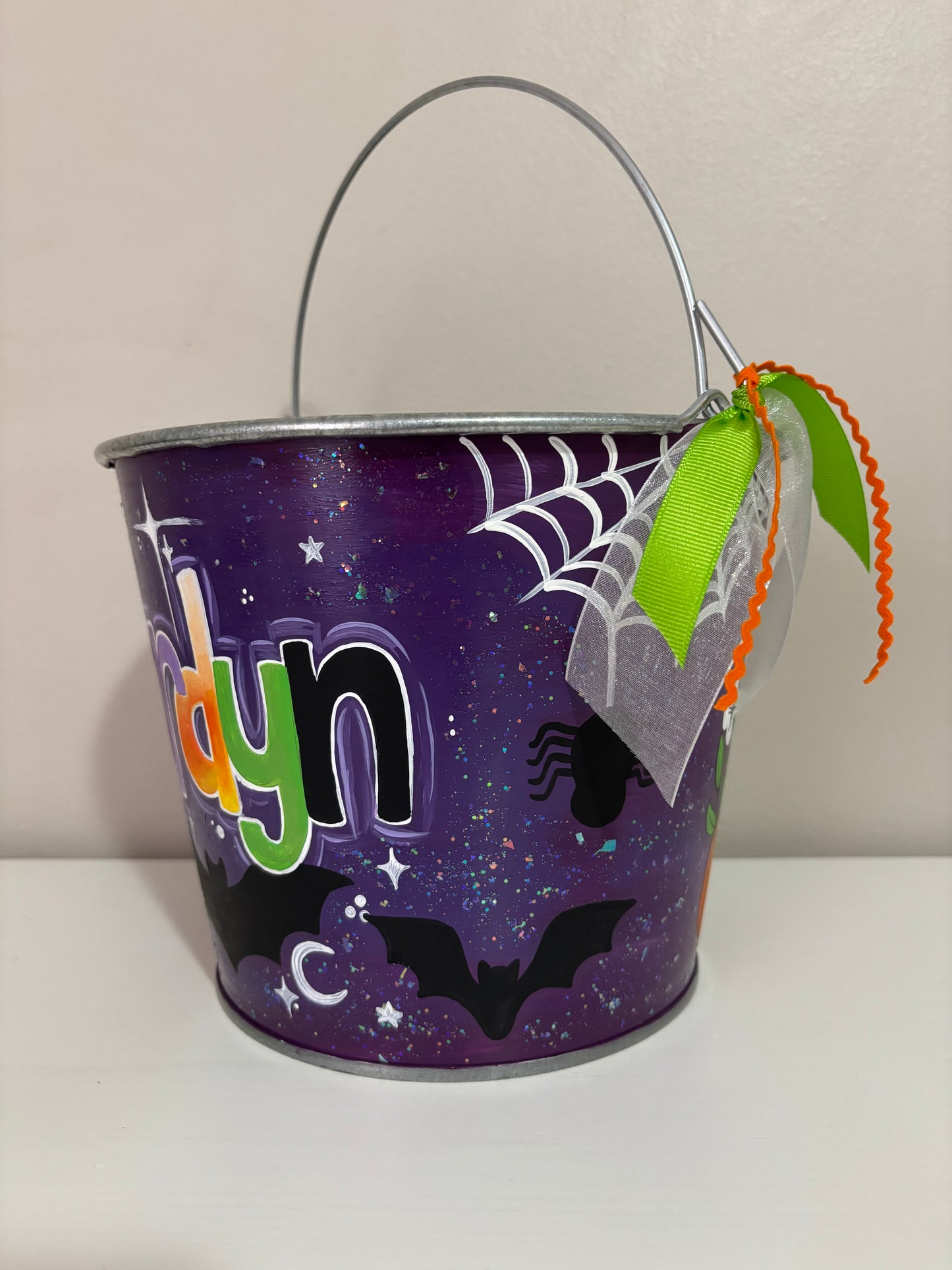 Painted Halloween Buckets