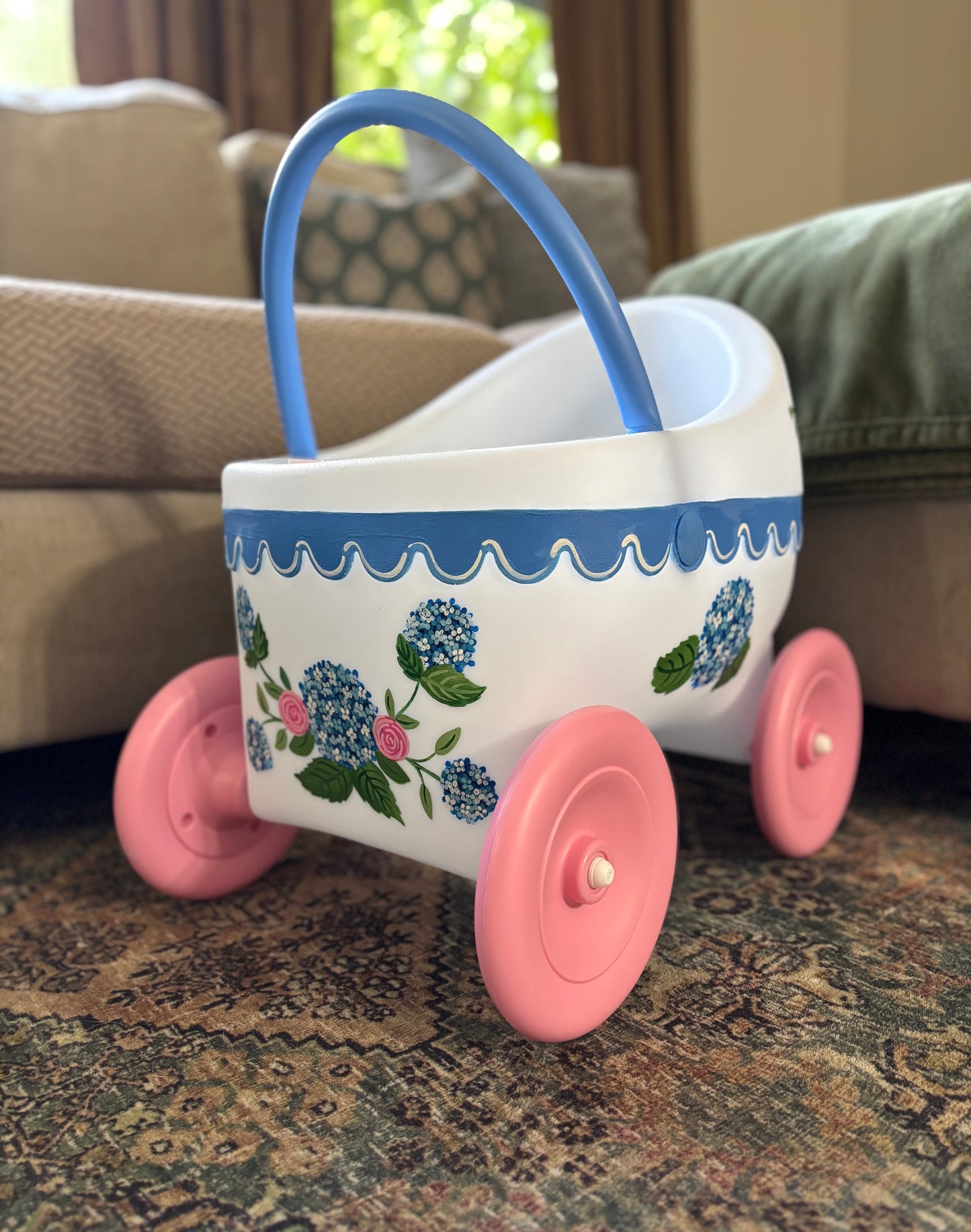Hand-painted Doll Buggy