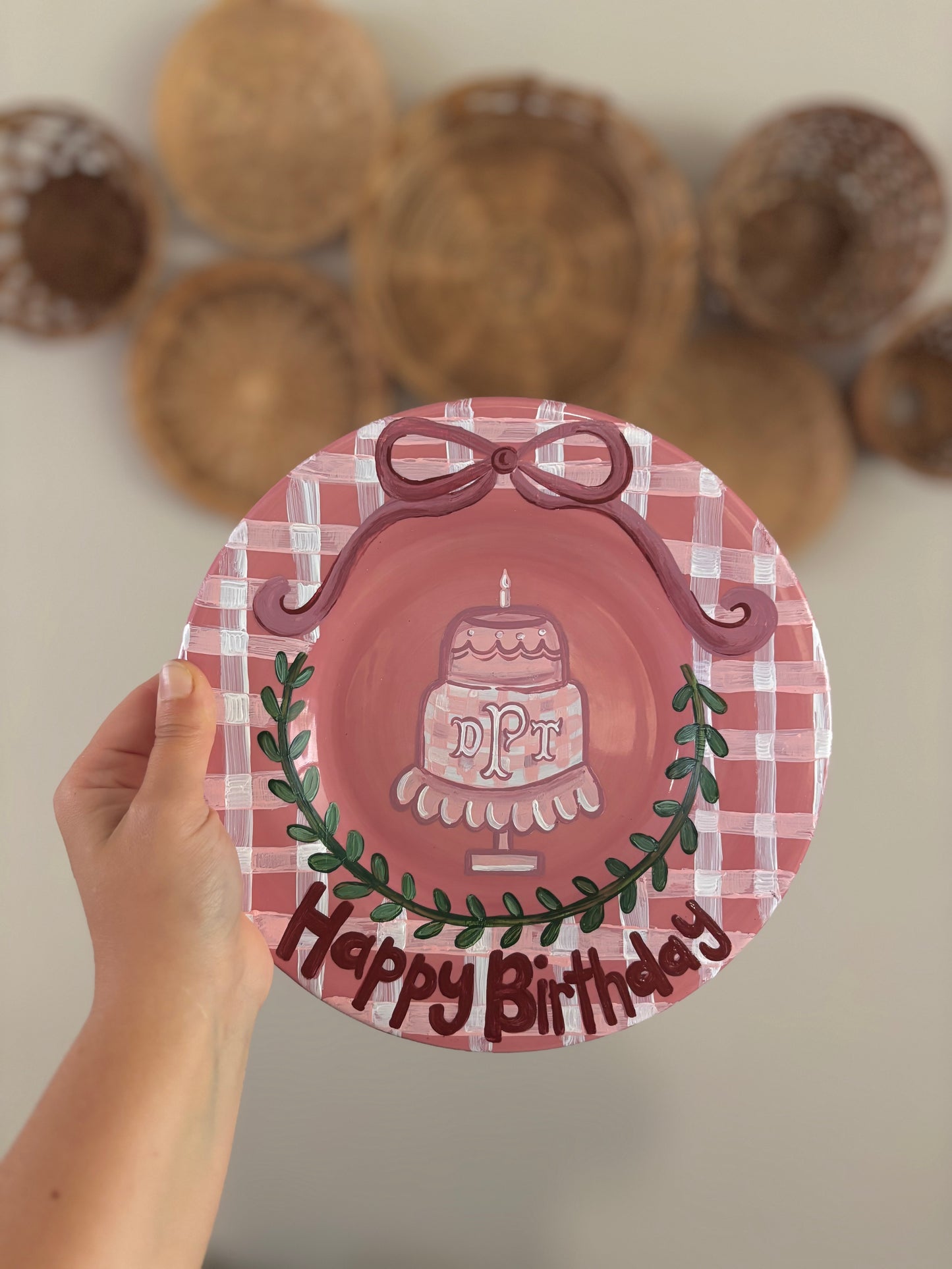 Hand-Painted Birthday Plates