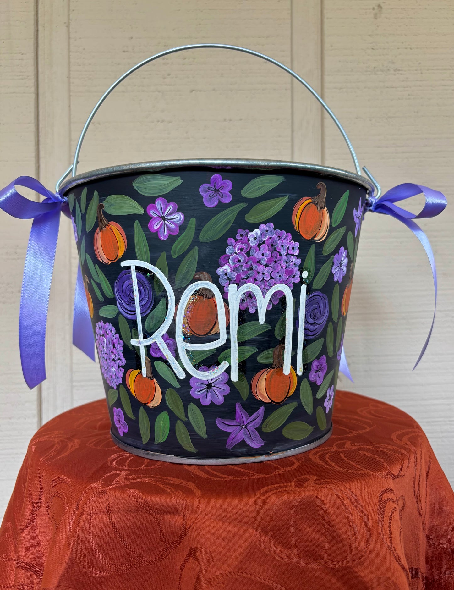 Painted Halloween Buckets