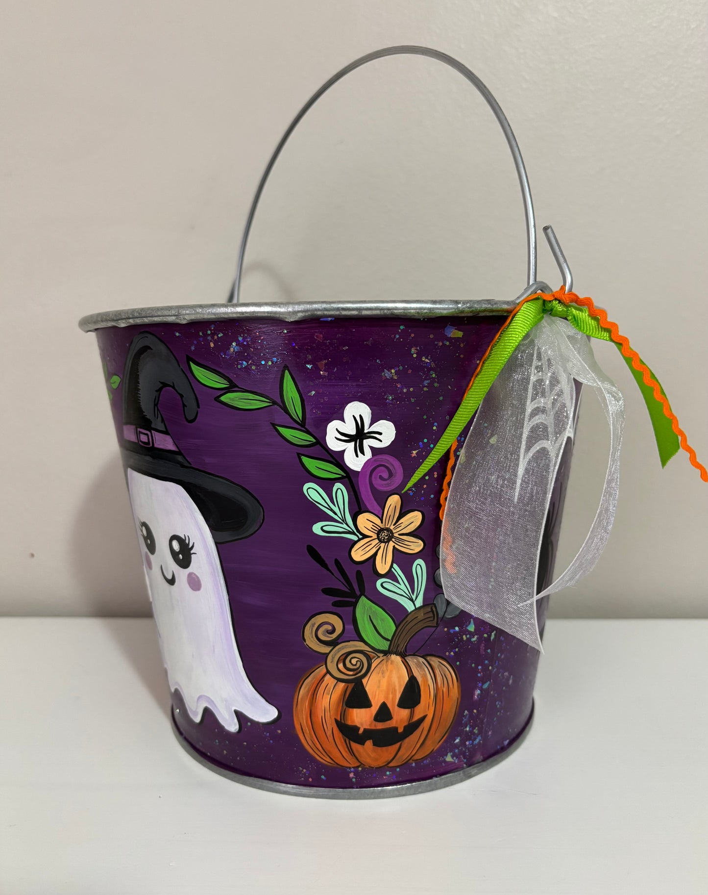Painted Halloween Buckets