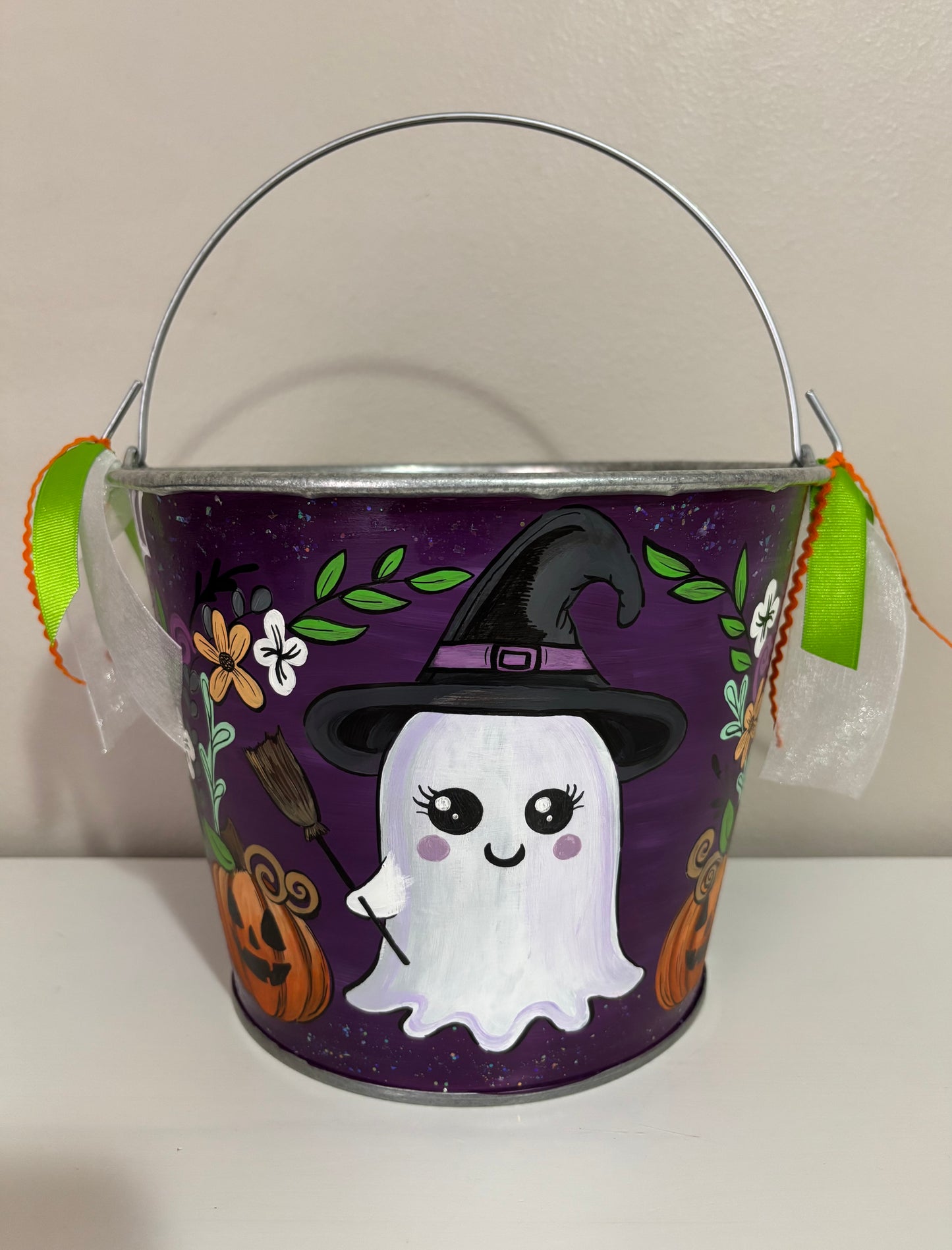 Painted Halloween Buckets