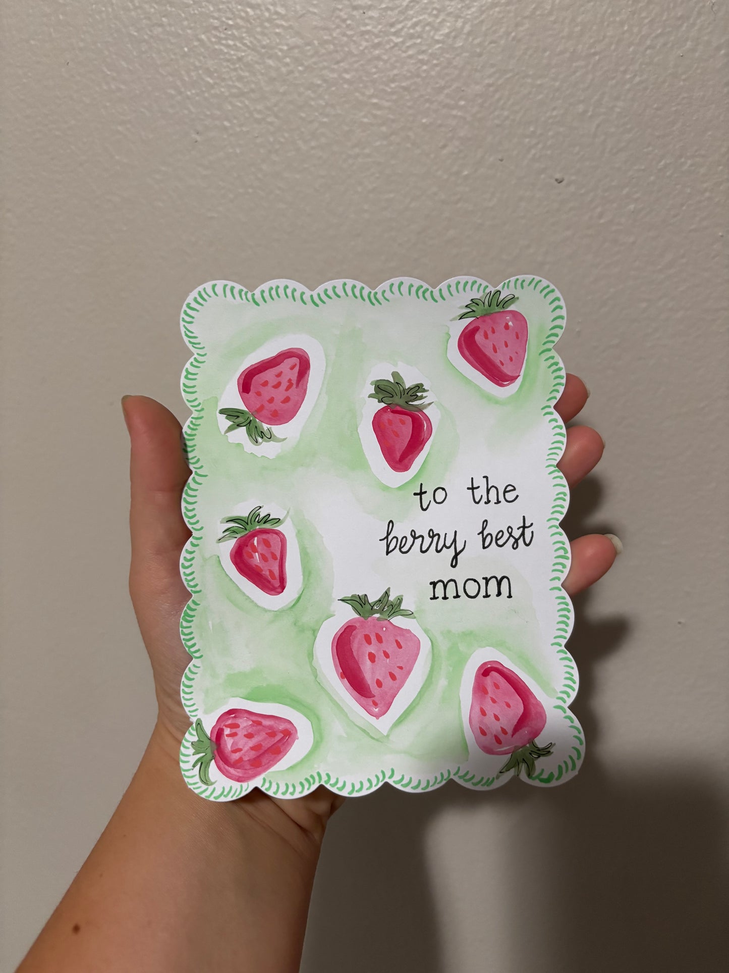 Painted Mothers Day Card