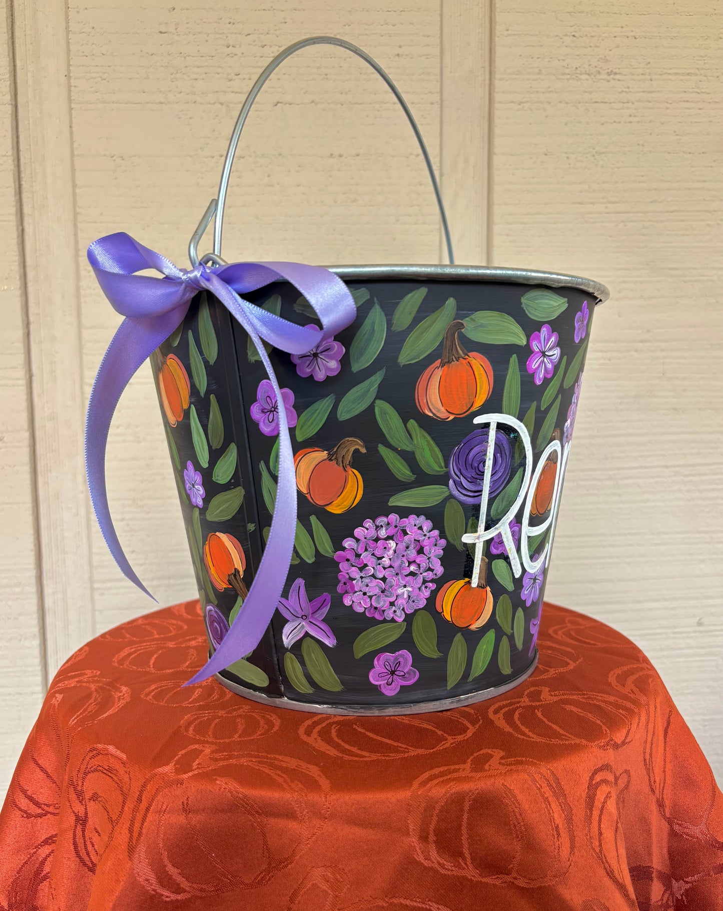 Painted Halloween Buckets