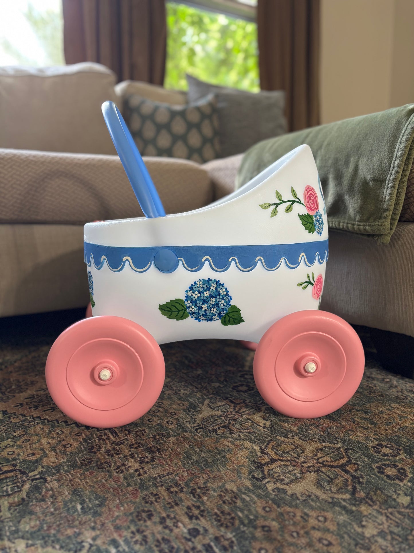 Hand-painted Doll Buggy