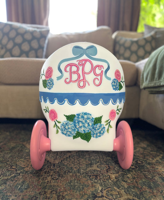 Hand-painted Doll Buggy